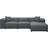 Beliani Dolva Dark Gray Soffa 294cm 3-sits