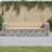 vidaXL Gabion Design 244x71x65.5 cm Solid Wood Pine Garden Bench