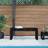 vidaXL Schwarz 110 x 38 x 45 cm Massivholz Gartenbank