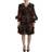 Dolce & Gabbana Brun Silke Kjole Brown IT38/XS