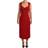 Dolce & Gabbana Red Sweetheart Sleeveless Midi Stretch Dress IT38