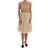 Dolce & Gabbana Gold Silk Crystal Embellished Dress IT44