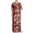 Dolce & Gabbana Pink Floral Silk Stretch Gown Maxi Dress IT42