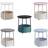 Vasagle Round End with Fabric Basket Small Table