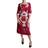 Dolce & Gabbana Women's Floral Embroidered Sheath Midi Dress - Red