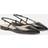 Gianvito Rossi Ascent 05 Leather Slingback Flats - Black