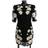 Dolce & Gabbana Black Floral Lace Chamomile Sicily Dress IT36