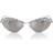 Swarovski Silver SK7009 Irregular-frame Gem-embellished