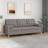 vidaXL Decorative Light Grey Soffa 198cm 3-sits