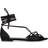 Tom Ford 10mm Hohe Sandalen Aus Viskose Und Satin Schwarz 38.5