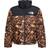 The North Face – '96 Retro Nuptse – Brun pufferjacka med dun och förvridet mönster-Brown