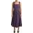 Dolce & Gabbana Purple Striped Cotton A-Line Stretch Dress IT42