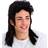 Wicked Costumes 80-tals Hockeyfrilla Peruk Svart