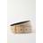 Saint Laurent Cassandre Leather Belt - Beige