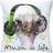 Adlibris Broderisett putetrekk med trykk music is life 40 x 40 cm RTO