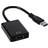 Northix USB A 3.0 - HDMI M-F Adapter 0.2m