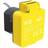 PCE U25050 Surface-mount socket incl. USB charging port IP54 Yellow