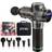 DYZI Dyzi handheld massage gun, deep tissue muscle body massager 6 heads black