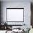 Living and Home 92" Manual Wall Mounted Projection Screen White One Size