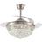 Living and Home 3 Blade Modern Crystal Fan Light
