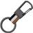 HUGO BOSS Signature-Stripe Key Ring Dark Grey