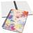Sigel JN608 Spiral Notebook Basic A5 Dotted Hardover Batik Pattern Yellow Orange Pink Blue