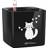 Lechuza Glossy Cat 14 All Inclusive Set Black ∅14cm
