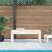 vidaXL White 110x38x45 cm Solid Wood Pine Garden Bench