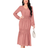 Shein Mulvari Solid Ruffle Hem Dress