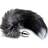 Alive Black and White Fox Tail Anal Pleasure S