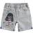 Star Wars Kid's Darth Vader Shorts - Grey Denim