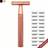 Shein Rose Gold Aluminum Alloy Razor 20 Replacement Blades