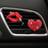 Shein 2pcs Heart & Lips Air Vent Clip Car Fragrance