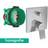 Hansgrohe Vivenis Chrome Concealed Single Lever Bath Mixer Valve Silver