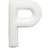 Habo Bokstav P 1002 Vit, 10st, 22939