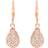 Grace Amor 925 Sterling Silver Women's Earrings - Rose Gold