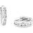Grace Amor Hoop Earrings 925 Sterling Silver - Silver