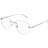 Montblanc MB 0312O Asian Fit 001 55 Silvriga Glasögon