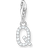 Thomas Sabo Letter A-Z Charm Pendant - Silver/Transparent