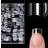 Shein 100Pcs Short Square Nail Tips Clear Half Cover