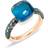 Pomellato Ring Nudo Classic Rosa Med Vitt Guld