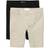 The Children's Place Girl's Uniform Stretch Chino Shorts 2-pack - Sandy/Tidal