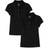 The Children's Place Girl's Uniform Ruffle Pique Polo 2-pack - Black