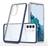 Hurtel Clear 3in1 case for Samsung Galaxy S22 S22 Plus gel cover with frame blue