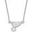 LogoArt Sterling Silver NHL St. Louis Blues Necklace, instock N22657