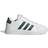 adidas Kid's Grand Court Lifestyle Tennis Lace-Up - Cloud White/Collegiate Green/Cloud White