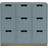 Asplund Snow B3 Bureau Nordic Blue Byrå 90x84cm
