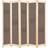 vidaXL 5-Panel Brown 200 x 170 x 4 cm Room Divider