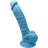 Silexd Realistic Silicone Dual Density Dildo with Suction Cup and Balls 17.5 cm
