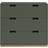 Asplund Snow A3 Drawer Green Khaki Förvaringsskåp 90x84cm